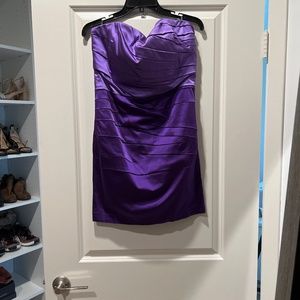 2 tone satin mini dress